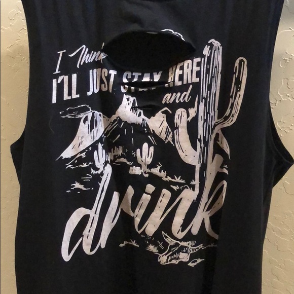 Black tank top - Picture 2 of 3